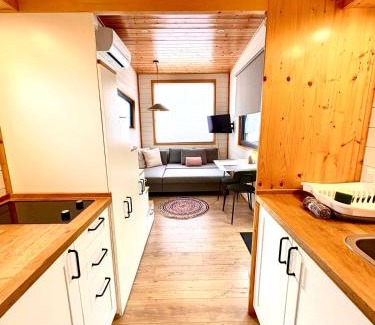 Vijfhuizen Ski Chalet | Cozy tiny house with jacuzzi , garden and free parking near Amsterdam
