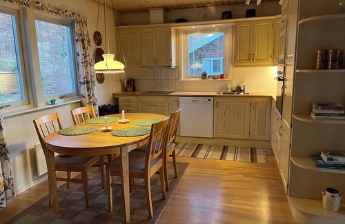 Oppinge House | Cozy vacation home with a view of the water and forest. Pet friendly.