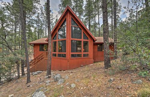 Ponderosa Park House | Deck and Forest Views Peaceful Prescott Cabin