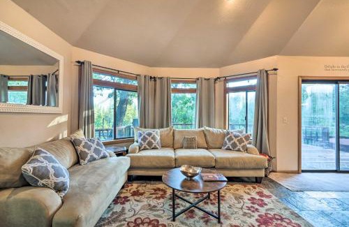 Arnold House | Deck and Grill Mtn Haven in Stanislaus Natl Forest