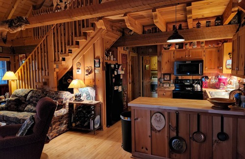 Vesta Cabin | Decorated for the Holidays! Family-owned gem with beautiful views year round.