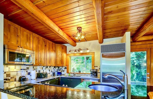 Riverbend Ski Chalet | Designer Log Home Estate + River @vacationloghome