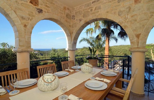 Darmarochori House | Detached villa - pool, panoramic seafront position