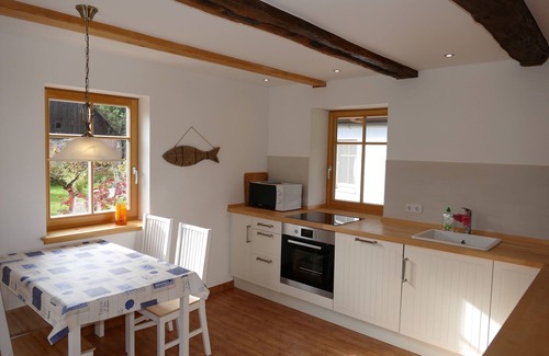 Lehde House | Die Scheune: Spreewaldblockhaus in Lehde mit Kamin, Sauna und eigenem Hafen