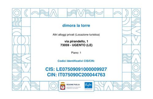 Torre Mozza House | dimora la torre