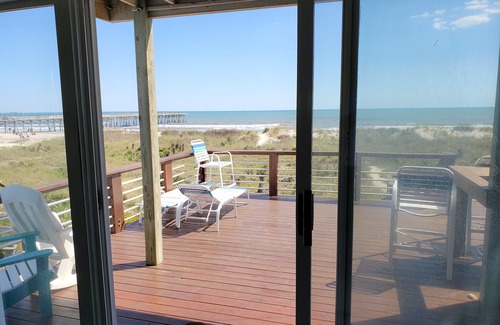 Atlantic Beach House | DIRECT OCEANFRONT Duplex with large decks next to Oceanana Fishing Pier.