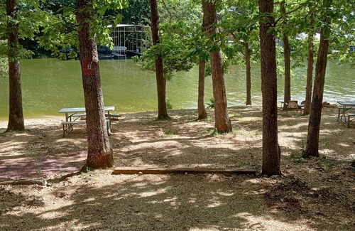 Lake of the Ozarks RV Rental | DnD Campground Site #3 Beach Front and Lakeview