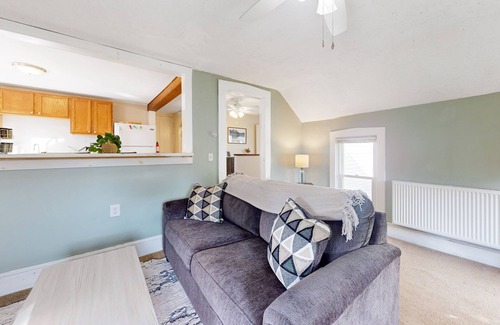 East Haven  Rutland County House | Dog-friendly 2nd-floor duplex near Pico & Killington with firepit, W/D, & AC