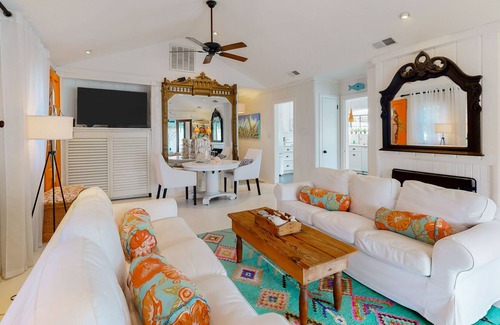 Rehoboth by the Sea House | Dog-friendly home near the ocean with private heated pool, backyard, & fireplace