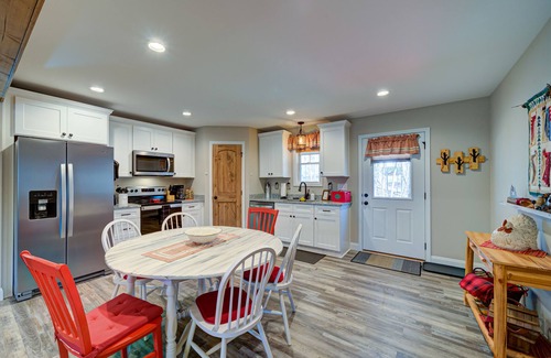Eagle Mountain Cabin | Dog-friendly home with wraparound deck, firepit, grill, WiFi, and gas fireplace