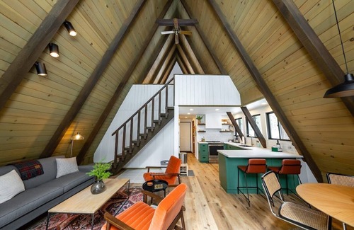 Bretz Mountain Village Cabin | Dogwood Peak ~ Mid-Century A-Frame with AC + Style