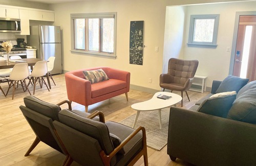 Old Bend House | Downtown cottage with hot tub and fenced yard