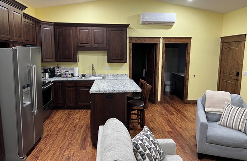 Sabetha Apartment | Downtown Retreat Overlooking Main Street Sabetha - Modern & Cozy