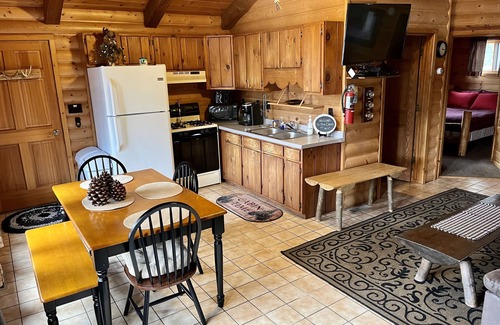 Winter Cabin | EAGLE LODGE - River Retreat - amazing views of the East Fork of the Chippewa Rvr