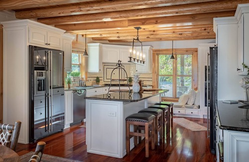 Nebo House | Easy Lakefront Access w/Dock, Firepit, & Mtn Views for Family Fun!