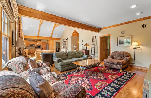 Marion House | Easy Lakefront Path to Private Dock & Lake. Plenty of room for the whole family.