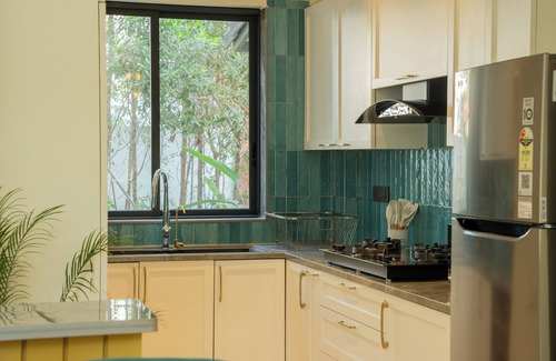 Anjuna Villa | ELIVAAS Laguna Camellia | Luxe 4 BHK Villa Near Popular Beaches with Private Pool