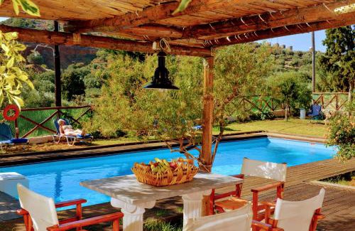 Vrouhas Villa | Elounda Almond Tree Villa Private Pool, Sea Views & Birds in a Relaxing Authentic Cretan Escape