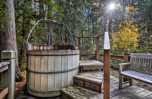 Belknap Springs House | Enchanting Escape with Hot Tub, Decks and Views!