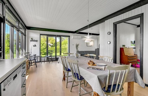 Vemmenæs House | Enjoy a fantastic sea view from the property of this vacation home.