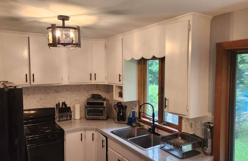 Unadilla House | Entire home with private pool and parking near Oneonta.