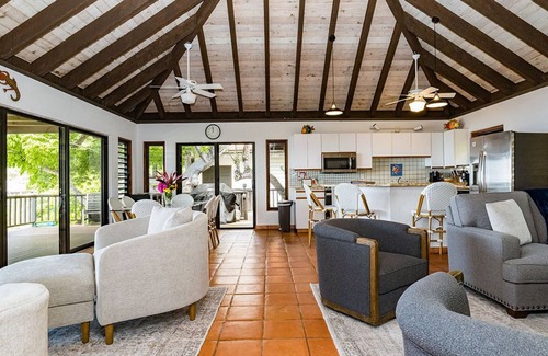Spanish Town Villa | Escape to Paradise in This Luxury Rental Villa on Mahoe Bay.