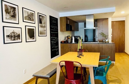 Roma Sur Apartment | Espectacular Departamento Nuevo en Condesa con Piscina