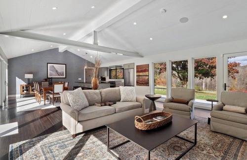 West Stockbridge House | Expansive Rustic and Modern Berkshires Estate on 66 Acres, Mountain Views,.