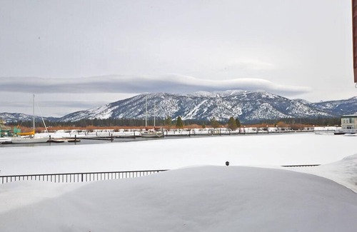 Tahoe Keys Condo | Family Friendly Condo with Boat Dock and Heavenly, Marina View!