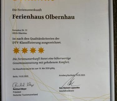 Olbernhau House | Ferienhaus Olbernhau 4 Sterne - Familie Walther