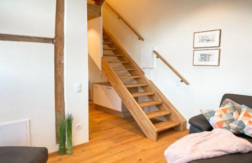 Ohne Apartment | Ferienwohnung in der alten Scheune Hofblick für 3 Personen