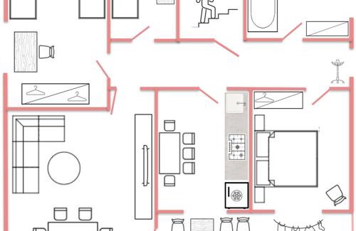 Coburg Apartment | Ferienwohnung "Jumbo" in Coburg ! - 100qm im OG1 mit Privatparkplatz & Balkon