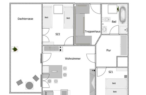 Ost Apartment | FeWo Leipzig 2019 Modern 4-P. Apartment / good infrastructure in a quiet location