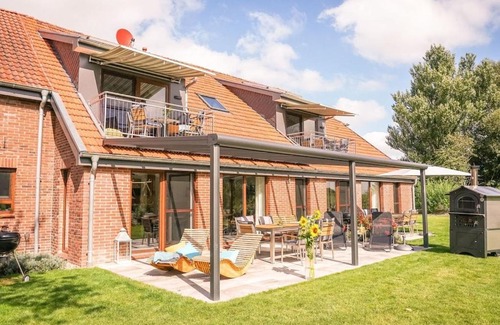 Schwanewede Apartment | FEWO Morgenröte - Weserblick -Harriersand
