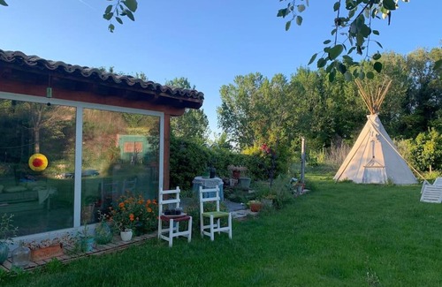 Cintruenigo House | finca con piscina Tipis indios,cerca de senda viva