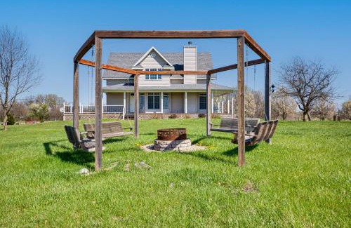 Warrensburg House | Fire Pit and Gazebo Rural Warrensburg Getaway!