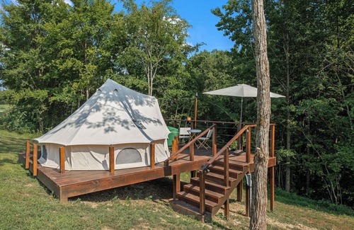 Silver Point Cabin | Firefly Hideaway: Glamping with Heated Pool