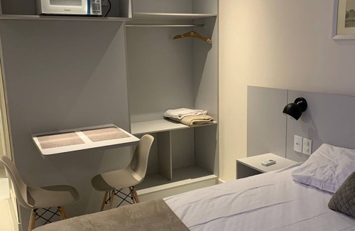 Campos Hotel | Flat Encantador com Piscina/Vista Exclusiva Para Av. Pelinca