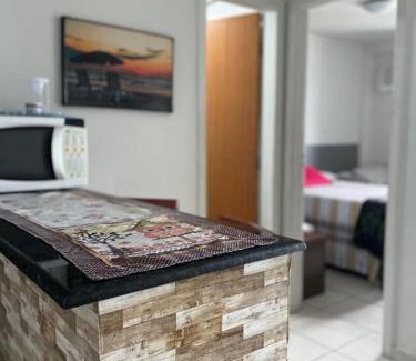 Praia de Itaparica Apartment | Flat Frente Mar com Varanda