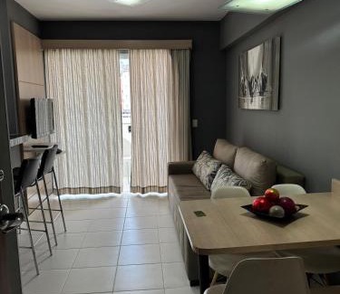 Pousada do Rio Quente Apartment | Flat Veredas 305 com ar condicionado sala - 300 metros do Hot Park