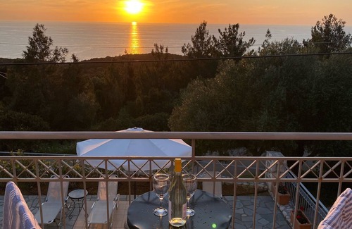 Fiskardo House | Four bedroom villa with private pool with stunning views and beautiful sunsets