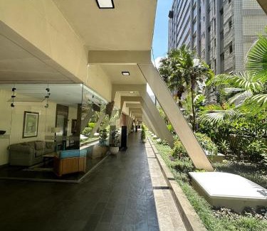 Aparecida Apartment | Frente Mar com garagem, Ar Condicionado e WI-FI grátis em Santos