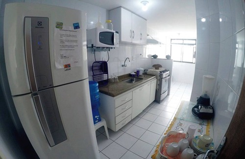 Muquicaba Apartment | Front building w/a beach in Guarapari: All furnished/Inter. wifi + cable TV