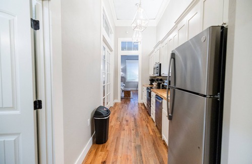 Laurel Apartment | Full Kitchen, Downtown Laurel Walkable, Coffee Bar