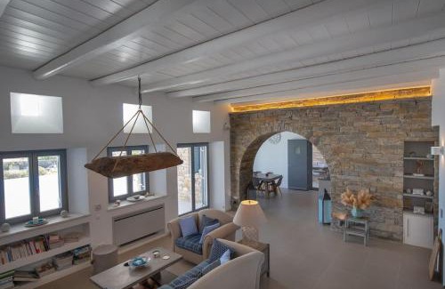 Paros Villa | GAIA, unique villa, private pool & tennis court & boules