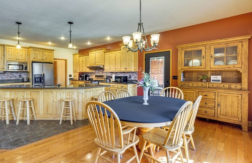 Climax Springs Cabin | Game Room, Deck & Yard: Lake of the Ozarks Retreat