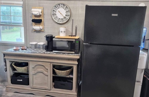 Scraper Cabin | Glamping Cabin golf fish Illinois river ATV, Kayak