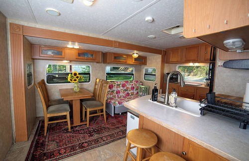 Conesus House | Glamping RV Overlooking Conesus Lake Finger Lakes Region Fire Pit A/C and Pool