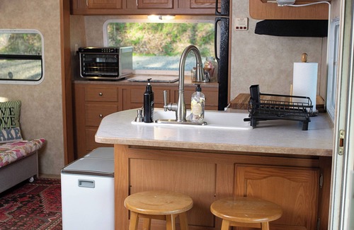 Conesus House | Glamping RV Overlooking Conesus Lake Finger Lakes Region Fire Pit A/C and Pool