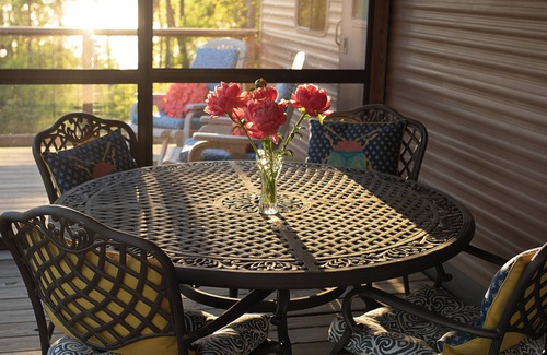Conesus House | Glamping RV Overlooking Conesus Lake Finger Lakes Region Fire Pit A/C and Pool